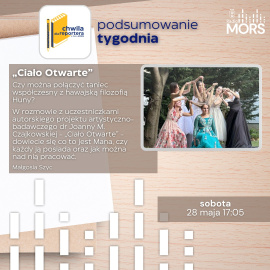 Grafika zapowiadająca audycję