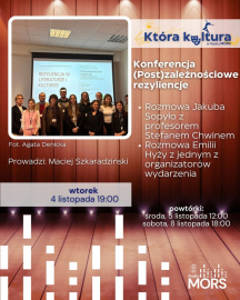 Grafika zapowiadająca audycję