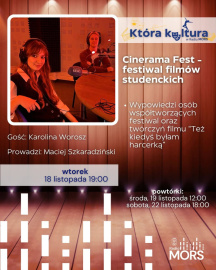 Grafika zapowiadająca audycję