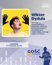 Grafika zapowiadająca audycję