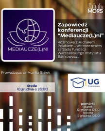 Grafika zapowiadająca audycję