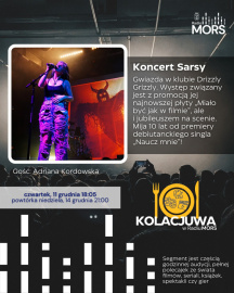 Grafika zapowiadająca audycję