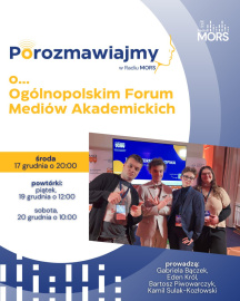 Grafika zapowiadająca audycję