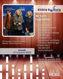 Grafika zapowiadająca audycję