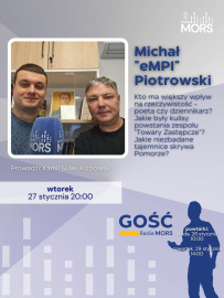 Grafika zapowiadająca audycję