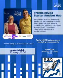 Grafika zapowiadająca audycję
