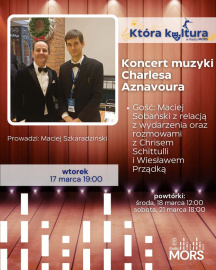 Grafika zapowiadająca audycję