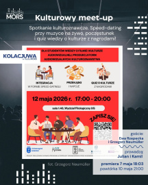 Grafika zapowiadająca audycję