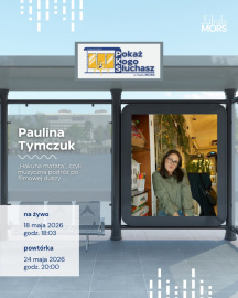 Grafika zapowiadająca audycję