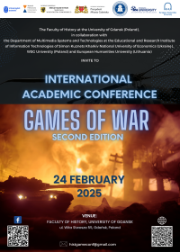 Plakat International Academic Conference Games of War