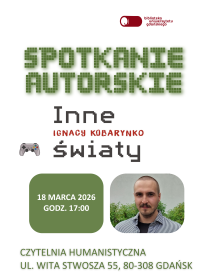 Plakat - spotkani autorskie z Ignacym Kobarynko