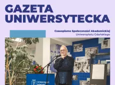 fragment okładki Gazety Uniwersyteckiej styczeń 2025