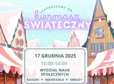 Grafika Zapraszamy na kiermasz świąteczny 17 grudnia