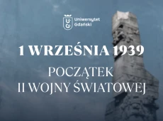Grafika z motywem pomnika na Westerplatte - 1 września 1939 - początek II wojny światowej