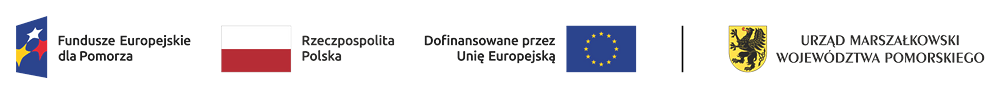 Fundusze Europejskie dla Pomorza, Rzeczpospolita Polska, Dofinansowane przez Unię Europejską, Urząd Marszałkowski Województwa Pomorskiego