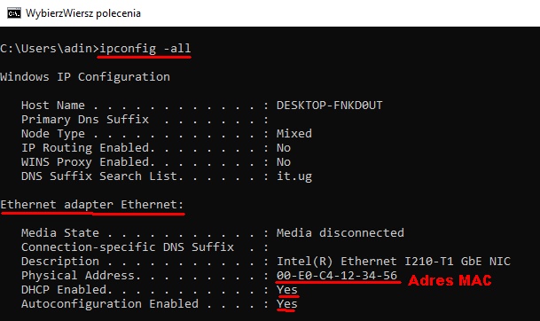 Windows_10_odczyt_MAC_cmd