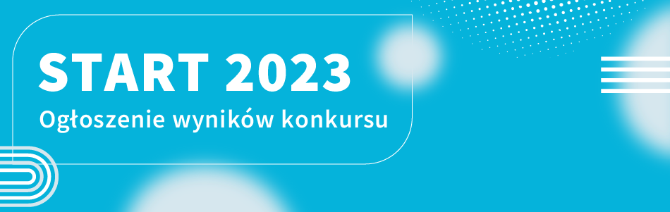 Logotyp START 2023 Laureaci