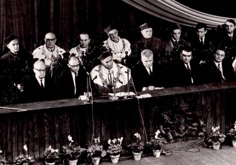 Inauguracja pierwszego roku akademickiego UG 1 października 1970 roku