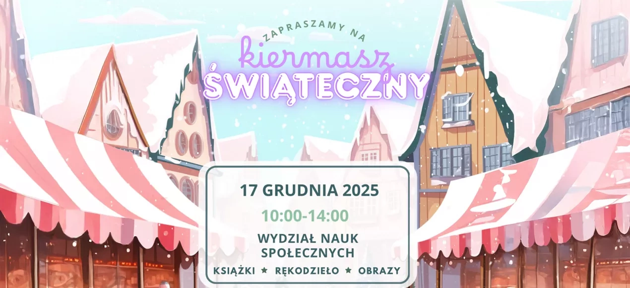 Kiermasz świąteczny UG na Wydziale Nauk Społecznych 17 grudnia 