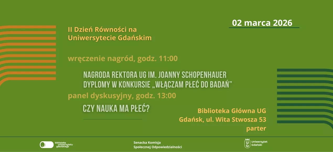 Czy nauka ma płeć? Zapraszamy na II Dzień Równości na UG! 