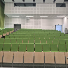 Aula 1.14 – Im. Profesora Andrzeja Włodzimierza Mostowskiego - widok na widownię