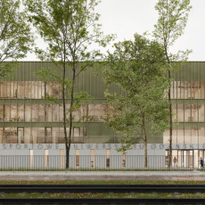 Wizualizacja budynku Centrum Sportowego UG