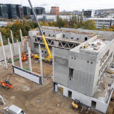 Plac budowy, ujęcie z drona - 15 października 2025 r.