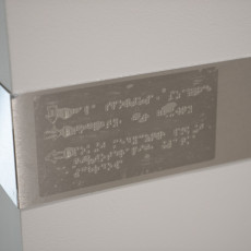 Tabliczka z pismem Braille’a